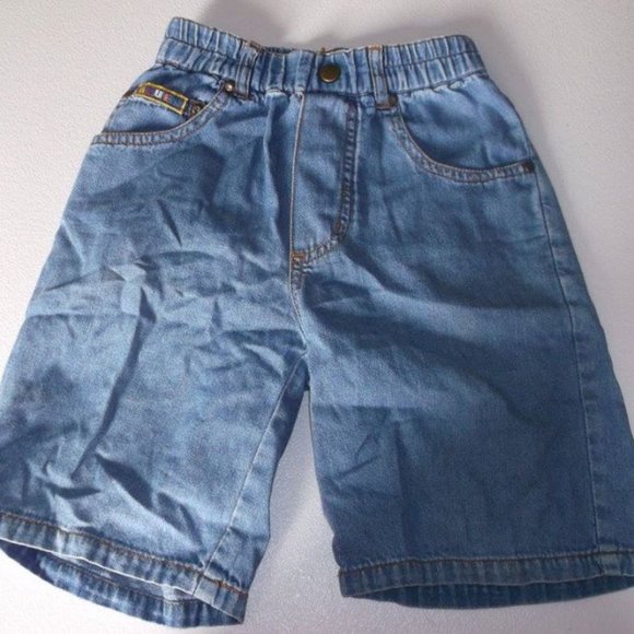 --- Denim Shorts w Elastic Waist Boys Size 5 - Picture 1 of 2